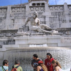 Brunnen an der Piazza Venezia