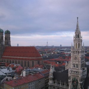 Rundumblick vom Kirchturm von St.Peter