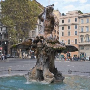 Piazza Barberini Tritonenbrunnen