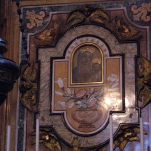 Ausschnitt aus Altarbild aus der Gregorianischen Kapelle