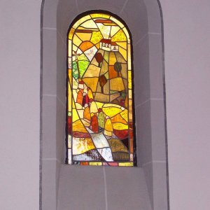 Servatius-Kapelle, Fenster "Servatius-Prozession"