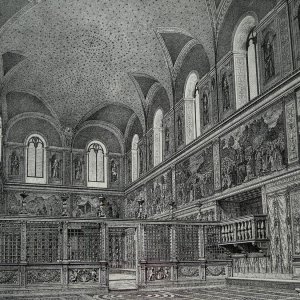 Cappella Sistina vor der Ausmalung durch Michelangelo