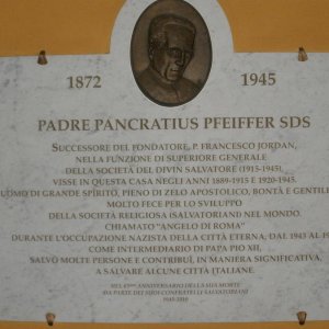 Gedenktafel fr Pankratius Pfeiffer