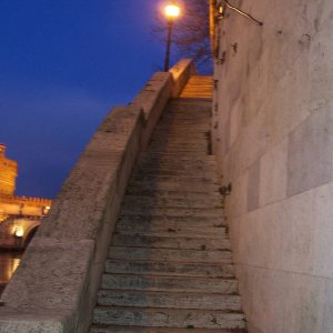 Am Tiber bei Nacht