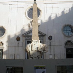 Berninis Elephanten-Obelisk Piazza della Minerva