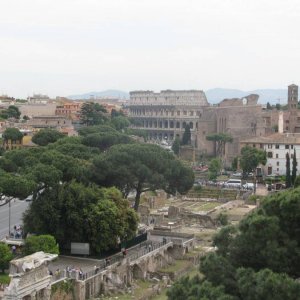 Kolosseum vom Vittoriano ausgesehen