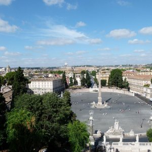 Piazza del Popolo vom Monte Pincio aus