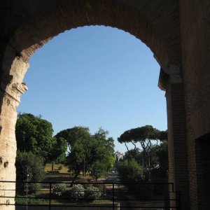 Colosseo Blick hinaus