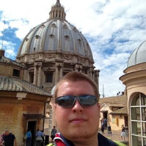 Petersdom: auf dem Dach und der Kuppel