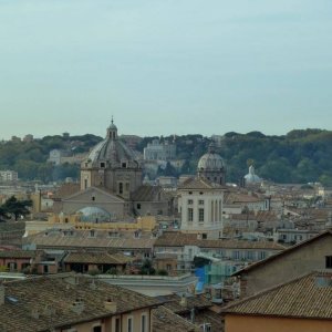 Blick ber Rom von den Scuderien