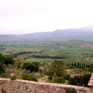 Toskanische Landschaft bei Pienza