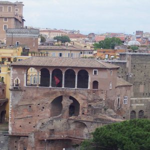 Campidoglio: Weg zum Panorama-Aufzug und Terrasse dort