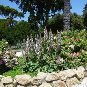 Pincio, Blumenpracht und Skulptur