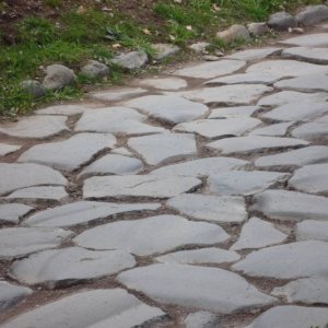 antike Pflastersteine der Via Appia Antica