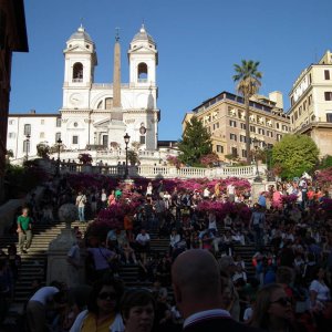 Piazza di Spagna mit Azaleen