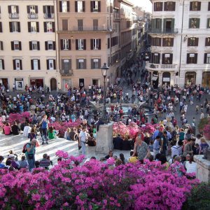 Piazza di Spagna mit Azaleen