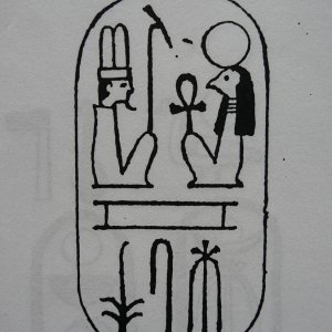 Ramses II - Geburtsname / Zeichen seitenverkehrt