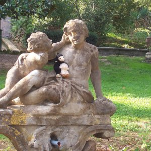 Passeggio Gennaro und Lmmchen, Villa Sciarra