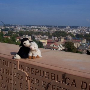 Passeggio Gennaro und Lmmchen, Gianicolo