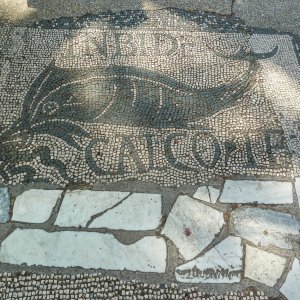 Ostia Antica Mosaik im Laden der Fischhndler
