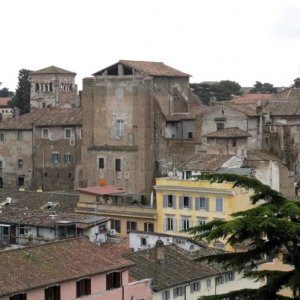 Blick von der Dachterrasse Hotel Delta Colosseo
