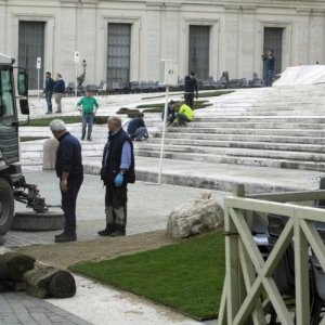 Petersplatz vor Palmsonntag