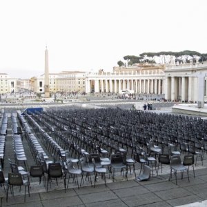 Petersplatz vor Palmsonntag