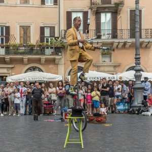 Straenknstler Clown Artist Navona