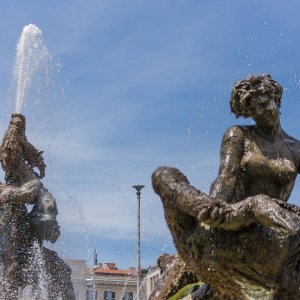 Piazza della Republica Najaden Brunnen