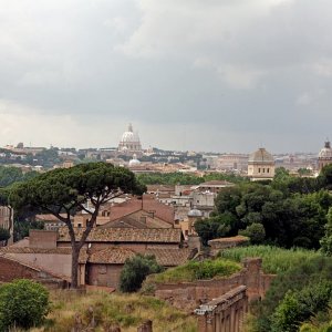 Palatin mit Blick auf einen Teil von Rom