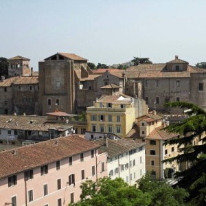 Rom 2016 Blick von Dachterrasse des Hotels
