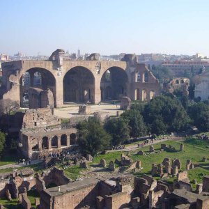 Blick vom Palatin auf das Forum Romanum