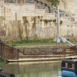 Bootsfahrt auf dem Tiber....