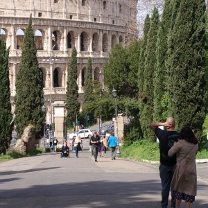 Blick aufs Colosseum