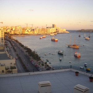 Blick auf den Hafen von Sliema