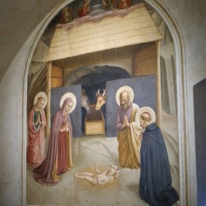 Fra Angelico: Adorazione del Bambino (San Marco, Florenz)