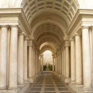 Borrominis Kolonnade im Palazzo Spada