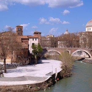 Tiberinsel mit Ponte Fabricio