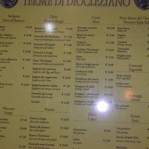 Restaurant: Terme di Diocleziano