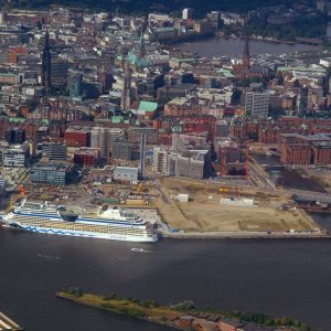 Hamburg von Oben Hafen City