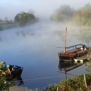 Herbstmorgen an der Dordogne
