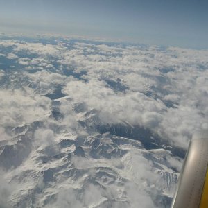 Schneebedeckte Alpengipfel