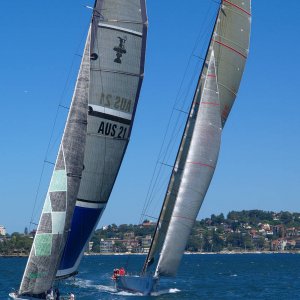 Training der zweier Hochseejachten @ Sydney Harbour