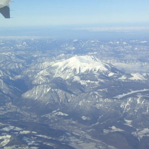 Anflug ber Schneeberggebiet/N