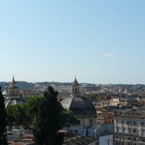 Blick vom Pincio Richtung Vatikan