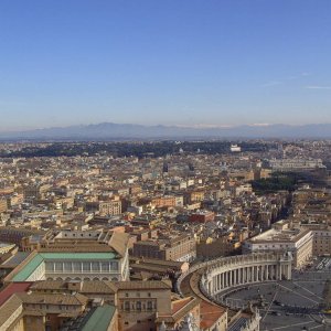 Sicht ber Rom, Peterskuppel