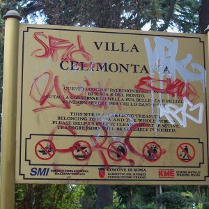 Schild Villa Celimontana