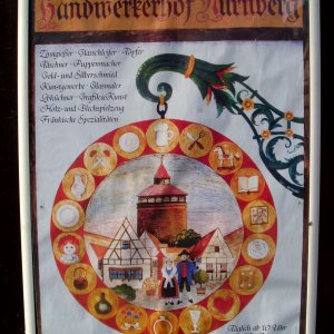 Nrnberg Plakat Handwerkermarkt im Waffenhof