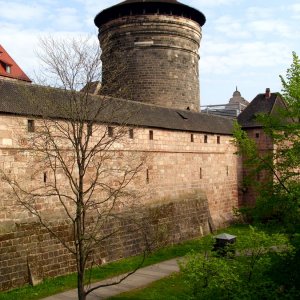 Nrnberg Stadtmauer mit Knigsturm