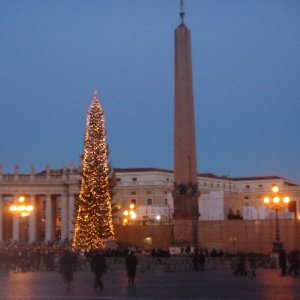 San Pietro mit Weihnachtsbaum